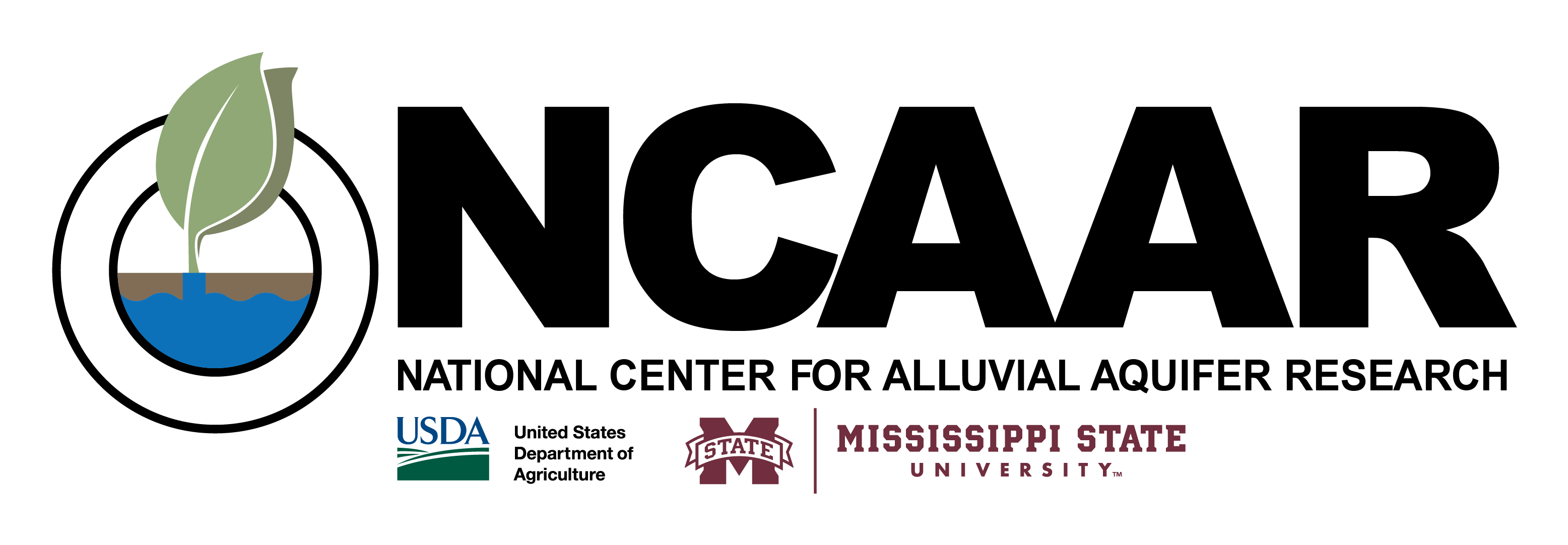 logo of the National Center for
		Alluvial Aquifer Research (NCAAR)